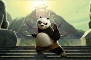 Панда - почтовая открытка 3D