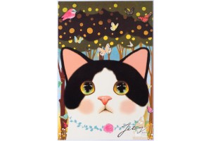 Почтовая открытка Jetoy Choo Choo Cats - 01