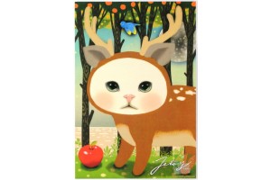 Почтовая открытка Jetoy Choo Choo Cats - 08