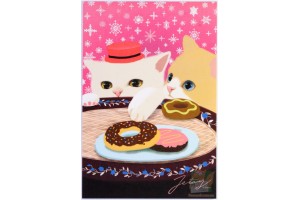 Почтовая открытка Jetoy Choo Choo Cats - 18