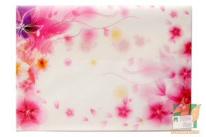 Декоративный конверт розовый