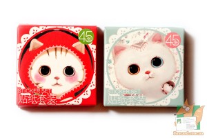 Набор из 45 наклеек с кошками