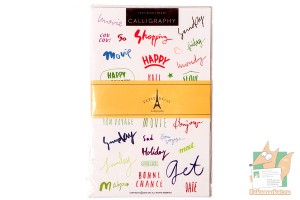 Набор наклеек: Калиграфия