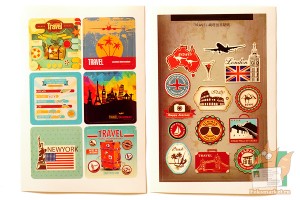 Набор наклеек из 8 листов: Путешествия