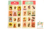 Набор из 24 почтовых наклеек с девочками и растениями