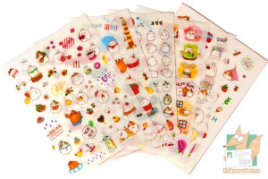 Набор наклеек: Molang (6 листов)