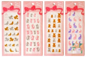 Наборы наклеек со стразами: животные