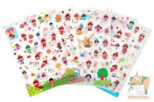 Набор наклеек: Красная шапочка