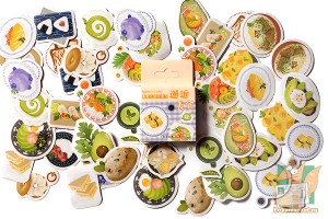Набор из 46 наклеек: Блюда