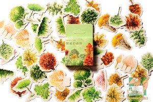 Набор из 46 наклеек: Лес