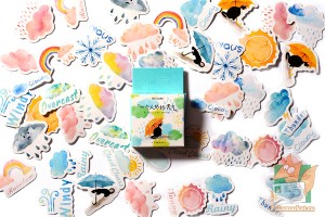 Набор из 45 наклеек: Прогноз погоды