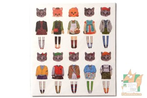 Наборы наклеек из 5 листов: Части кошек