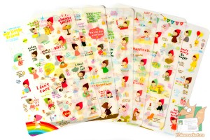 Наборы наклеек из 6 листов: Красная шапочка