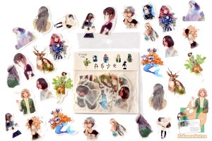 Набор наклеек Zaomo: Девушки