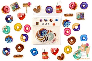 Набор наклеек Zaomo: Пончики