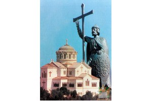 Владимирский собор и памятник Владимиру Великому