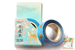 Скотч 15мм*7м в коробочке: Оленята