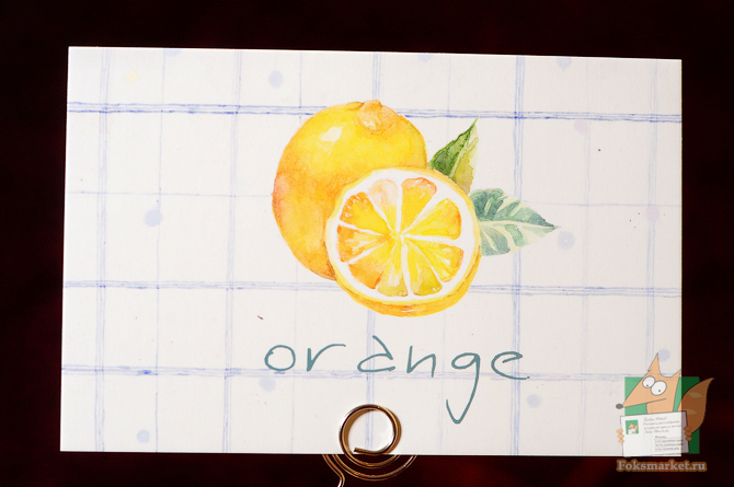 набор открыток фрукты