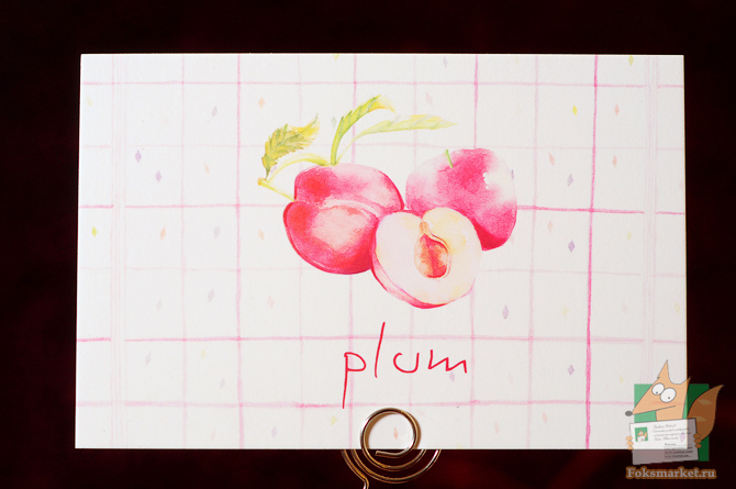 набор открыток фрукты