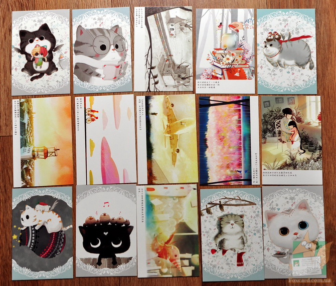 Открытки с иллюстрациями кошек и котов