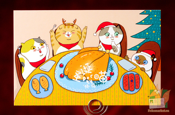 cats postcard