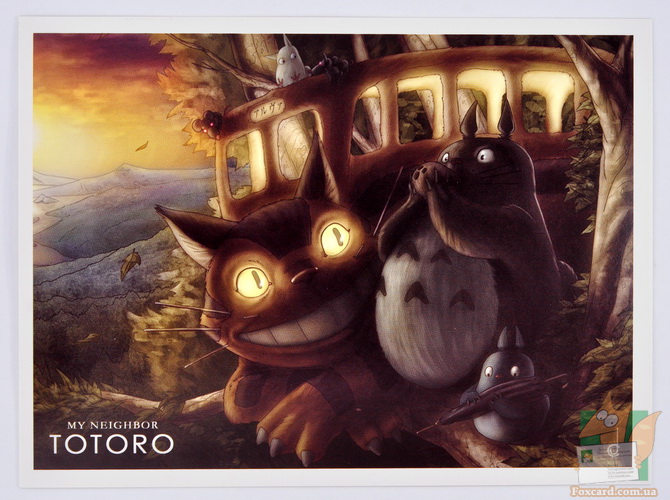 Мой сосед Тоторо - почтовые открытки, набор. となりのトトロ (Tonari no Totoro) My Neighbor Totoro