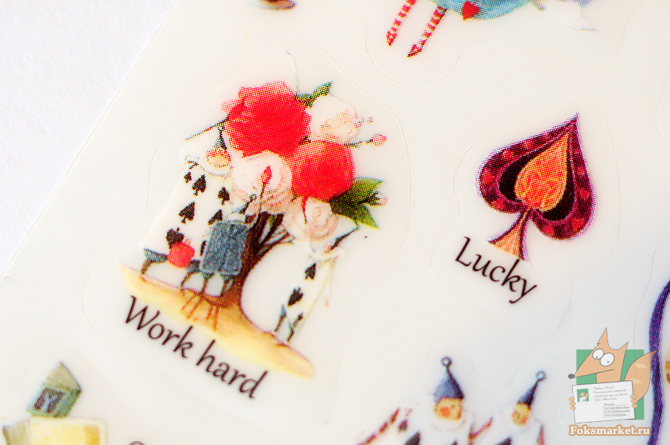 Наклейки Алиса в стране чудес