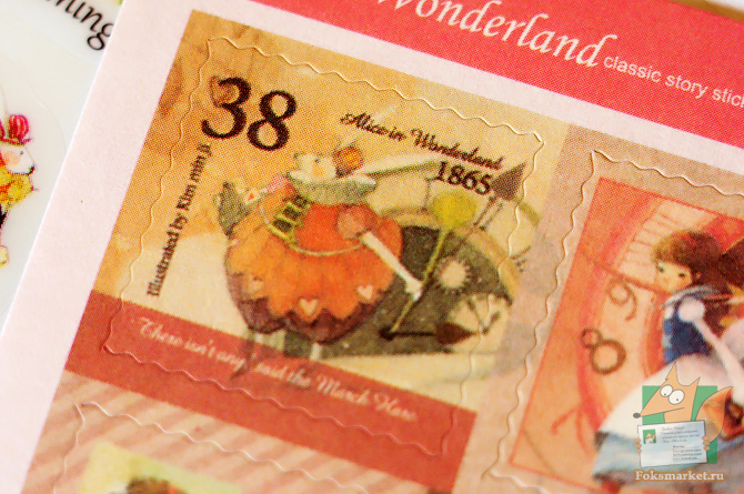 Наклейки Алиса в стране чудес
