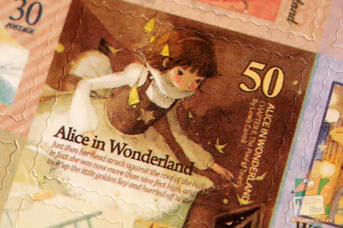 Наклейки Алиса в стране чудес