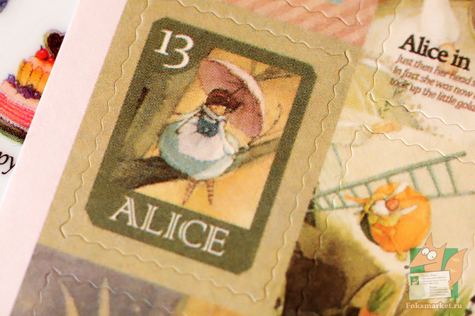 Наклейки Алиса в стране чудес
