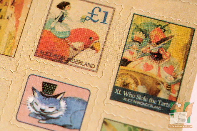 Наклейки Алиса в стране чудес