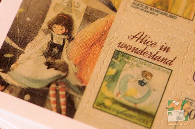 Наклейки Алиса в стране чудес