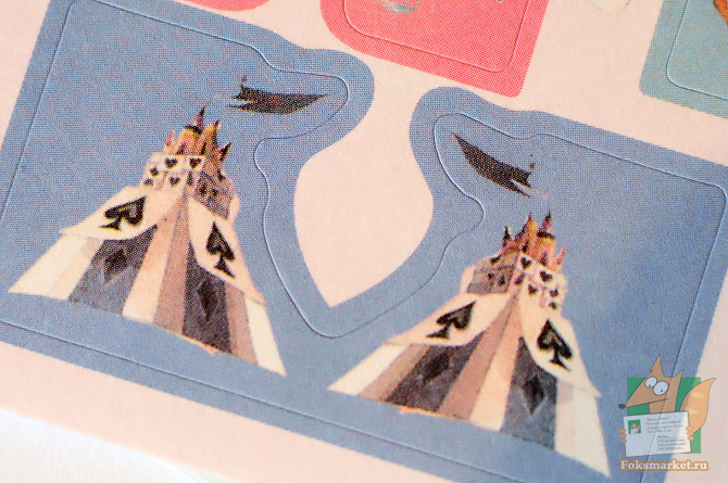 Наклейки Алиса в стране чудес