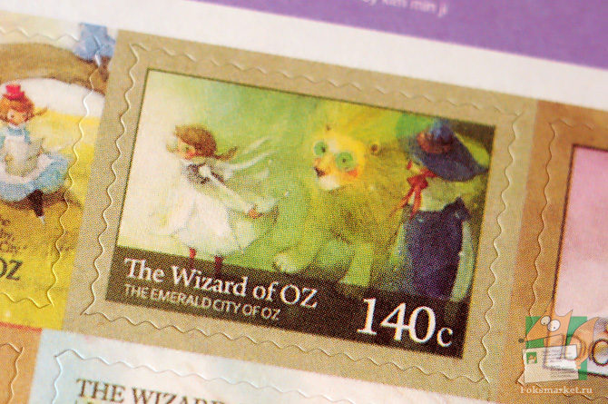 Наклейки волшебник из страны Оз