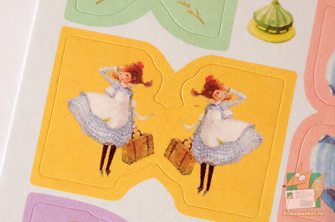 Наклейки волшебник из страны Оз