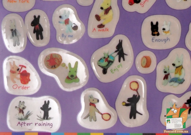 Наклейки - стикеры о собаках Гаспард и Лиза