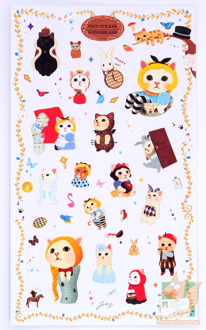 Наклейки и стикеры по корейским кошкам Jetoy
