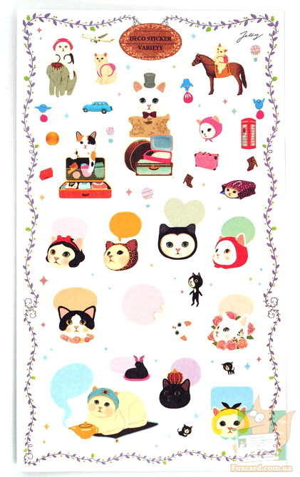 Наклейки и стикеры по корейским кошкам Jetoy