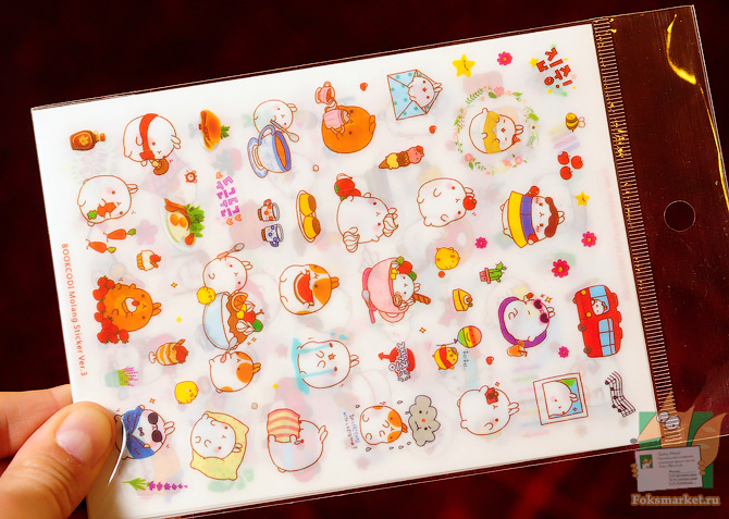 Наклейки Molang