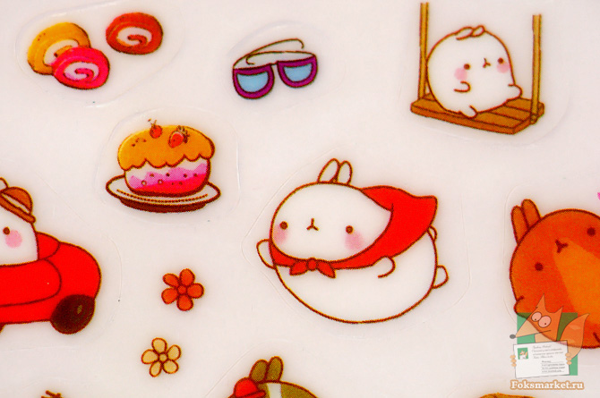 Наклейки Molang