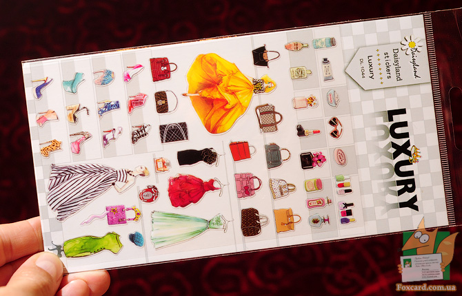 Набор наклеек с роскошью